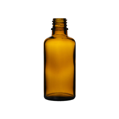 50 ml Glass Euro Round Bottle with 18 mm Neck Finish