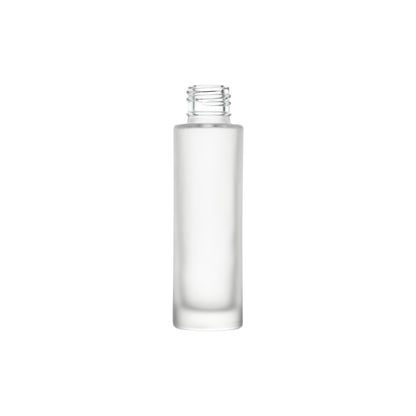 1 oz Clear Frosted Glass Cylinder Bottle with 20-400 Neck Finish