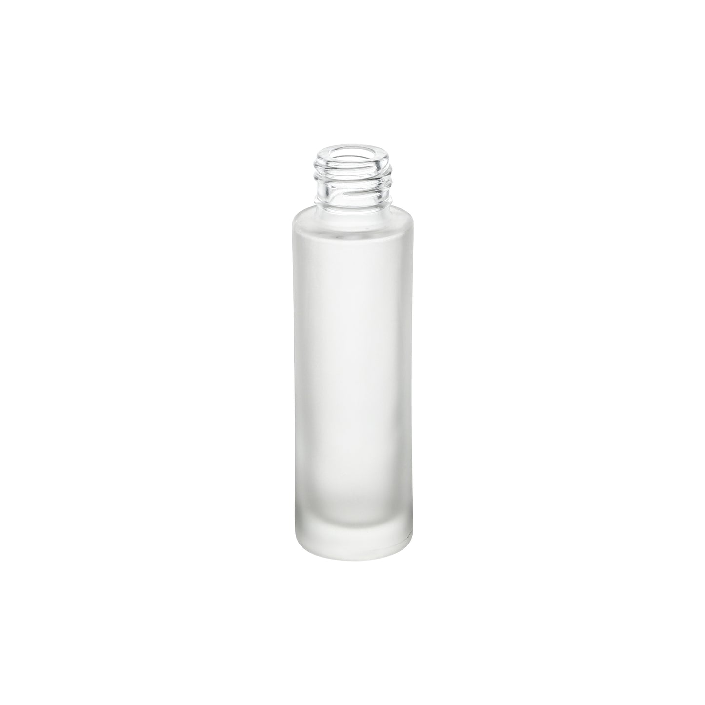 1 oz Clear Frosted Glass Cylinder Bottle with 20-400 Neck Finish