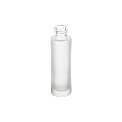 1 oz Clear Frosted Glass Cylinder Bottle with 20-400 Neck Finish