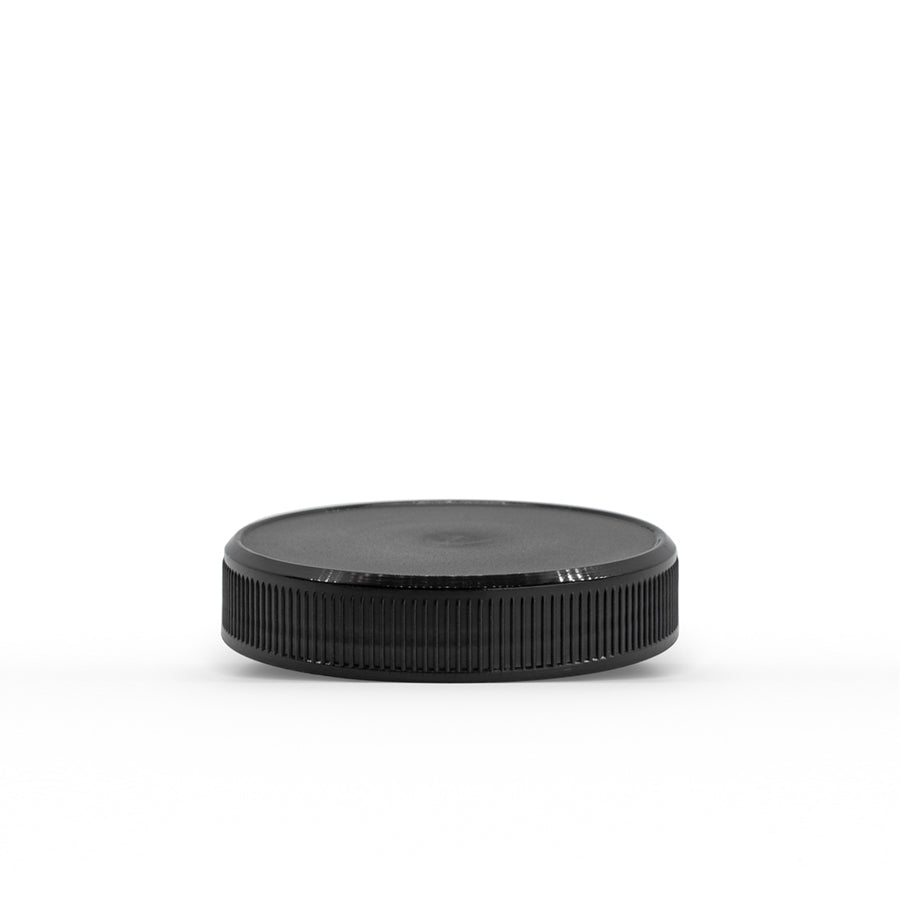 53-400 Black PP Ribbed Skirt Cap With Heat Induction Seal Liner – FH ...