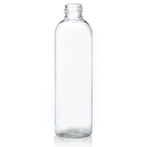 4 oz PET Clear Cosmo Round Bottle with 20-410 Neck Finish