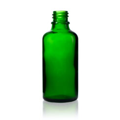 50 ml Glass Euro Round Bottles - Green