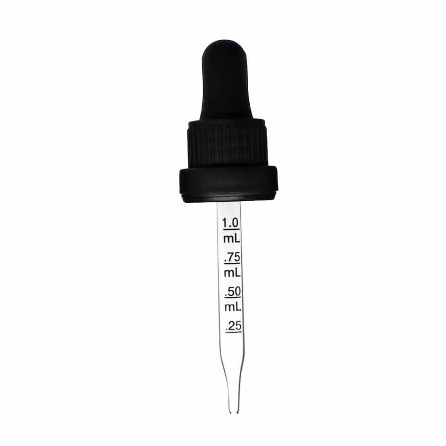 18-400-black-graduated-glass-dropper-with-tamper-evident-seal-77mm-heavy-duty 18-400 Black Graduated Glass Dropper with Tamper Evident Seal (77mm)(Heavy Duty)