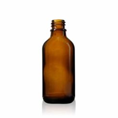 60 ml glass euro round bottles - Amber