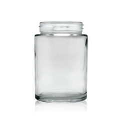 Straight Sided 8 oz. Amber Glass Candle/Salve Jar per case/24