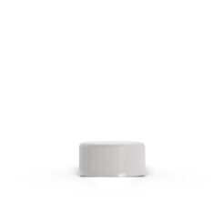 28-400 White Ribbed Child-Resistant Plastic Cap with Foam Liner for 5ml Concentrate Jar