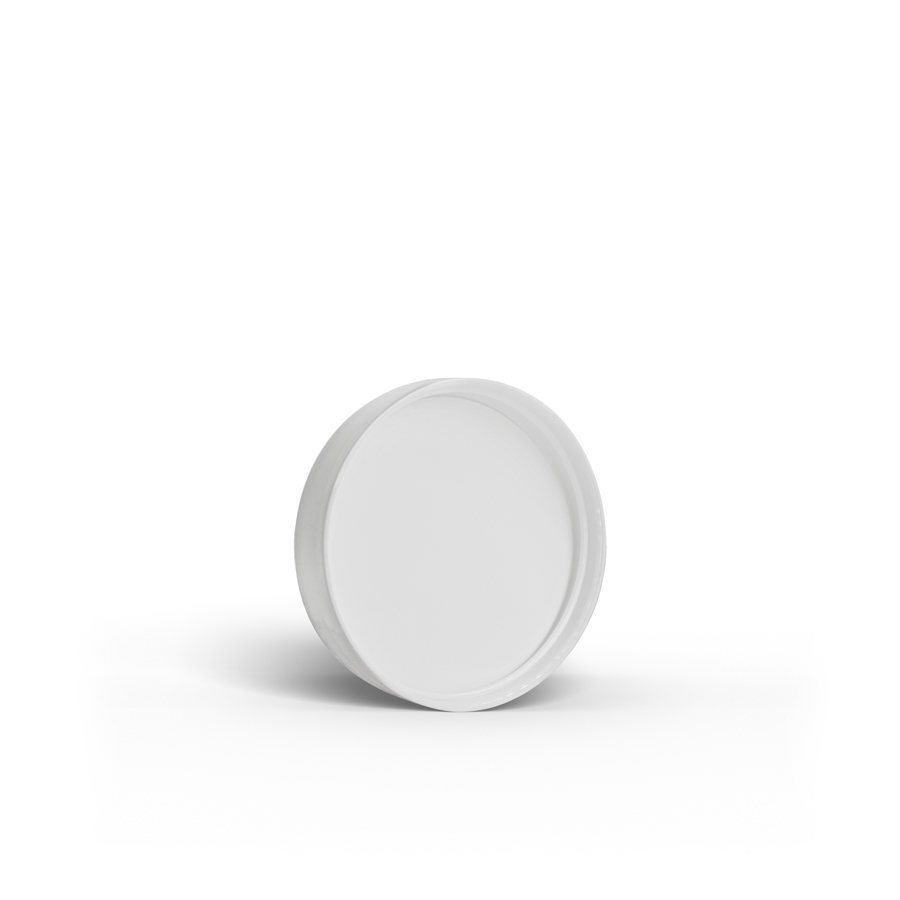 white-43-400-pp-smooth-skirt-lid-with-foam-liner-gb26-043-400-white-fh-packaging-for-fhpkg White 43-400 PP Smooth Skirt Lid with Foam Liner GB26-043-400 / White FH Packaging for FHPKG