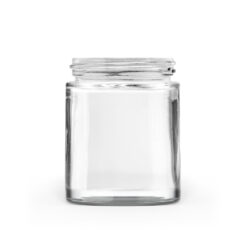 100 g Clear Glass Straight Sided Jars 50-400 Neck Finish