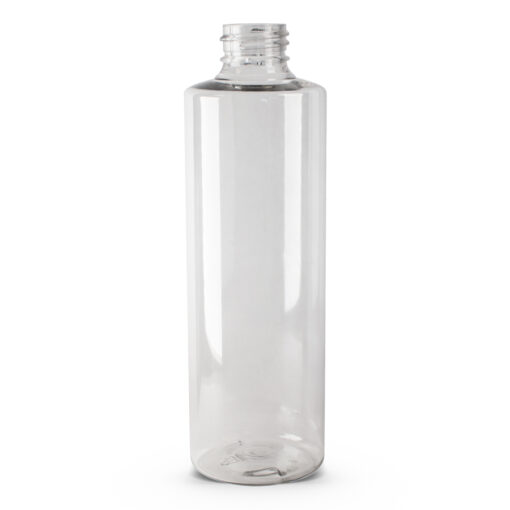 8 oz PET Clear Cylinder Bottle with 24-410 Neck Finish