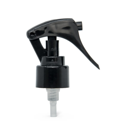 24-410 Black Mini Fine Mist Trigger Sprayer with Lock Botton and 7.75 inch Dip Tube
