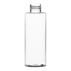 4 oz Clear PET Cylinder Bottle with 24-410 Neck Finish