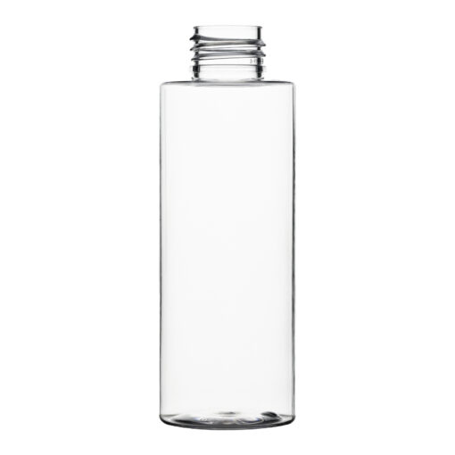 4 oz Clear PET Cylinder Bottle with 24-410 Neck Finish