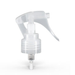24-410 Clear Mini Fine Mist Trigger Sprayer with Lock Botton and 7.75 inch Dip Tube Side View