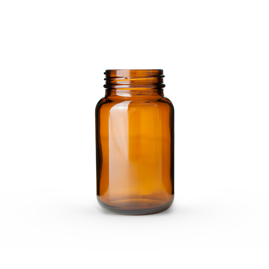 9oz Amber Glass Jars 70/400 (lid options listed)