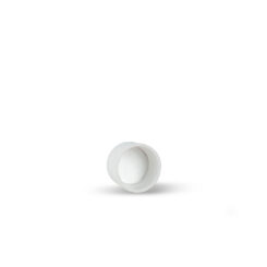 20-400 White Plastic Screw Top Cap with Heat Induction Seal Liner