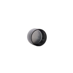 Inside view of 28-410 Black PP Plastic Ribbed Screw Top Cap with Universal HIS Liner