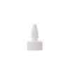 24-410 White PP Plastic Twist Top Cap with PE Liner open