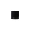 close cap view 28-410 Black Smooth Disc Top Cap with Universal HIS Liner