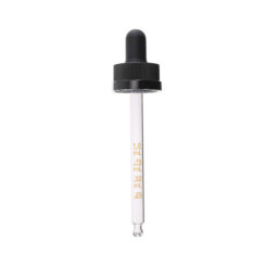 20-400 Black PP Plastic Child Resistant Dropper with 91mm Round Tip Medical Graduated Glass Pipette