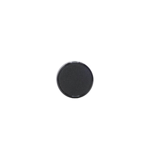 top view 38-400 Black PP Ribbed Skirt Cap with Liner