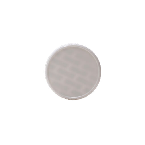 Top view of 45-400 White PP Ribbed Skirt Cap