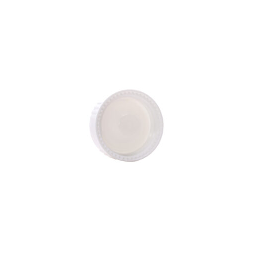 Inside view of 28-400 White Semi Ribbed Skirt Phenolic Cap Liner