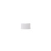 Side view of 18-400 White Semi Ribbed Skirt Cap