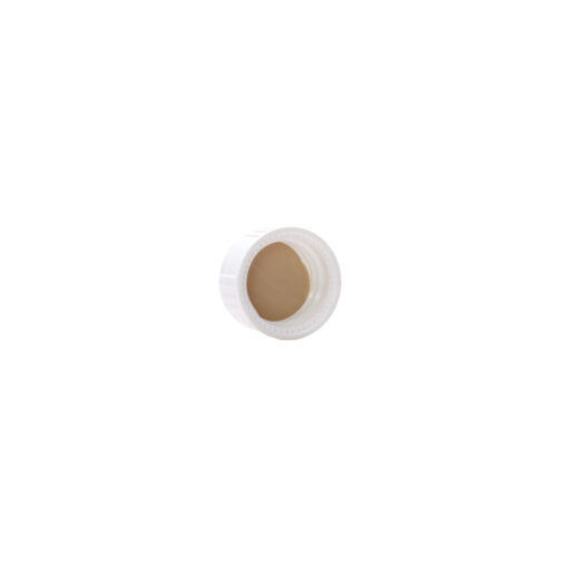 18-400 White Semi Ribbed Skirt Cap PTFE Liner