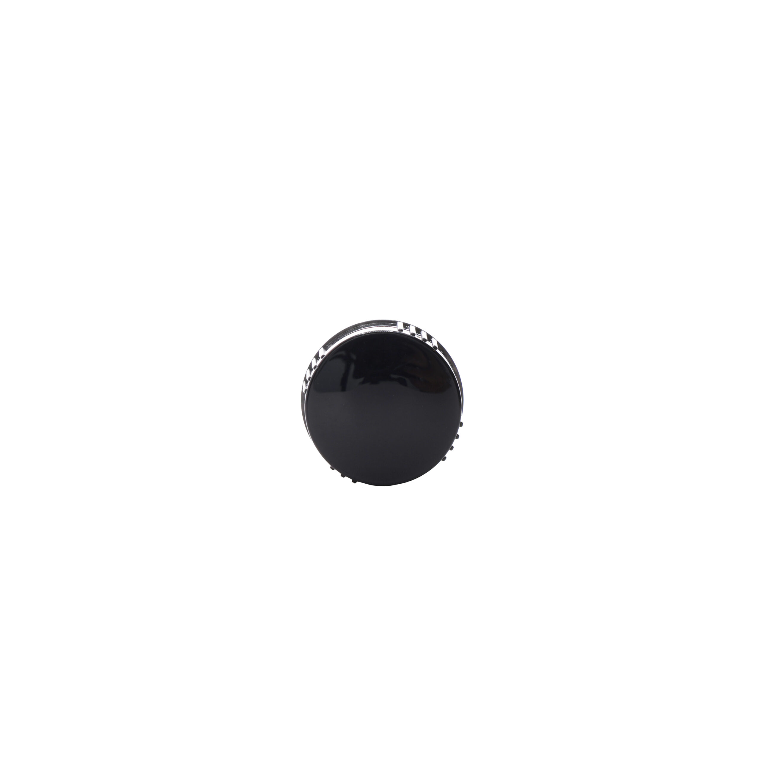 GB412003PTFE_3 Top view of 20-400 Black Semi Ribbed Skirt Cap