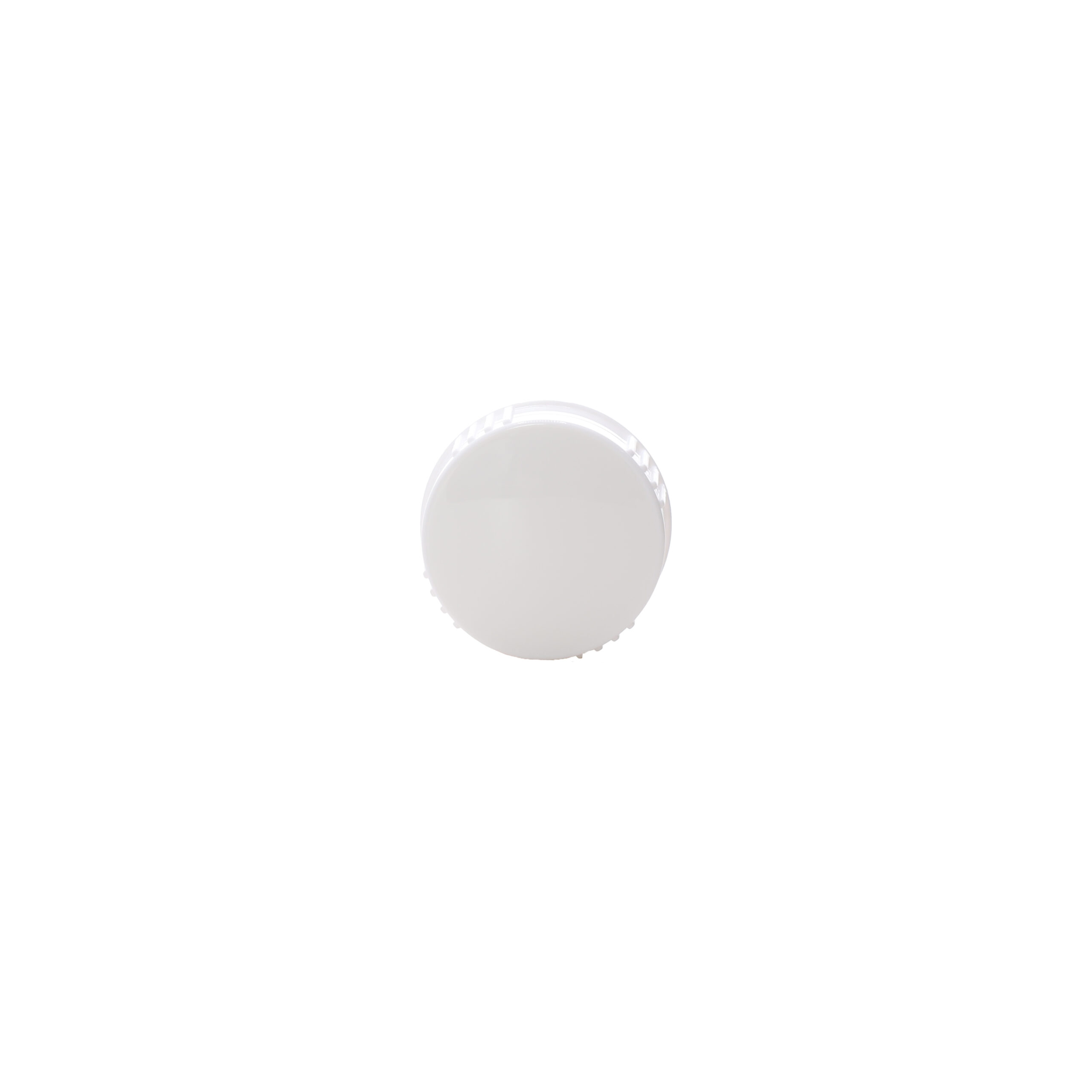 GB412202PTFE_3 Top view of 22-400 White Semi Ribbed Skirt Cap