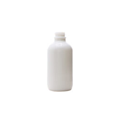 120ml Opal White Boston Round Glass Bottle with 22-400 Neck Finish