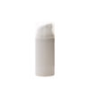 100ml White PP Plastic Airless Bottles with 48mm White Airless Pump & Clear Overcap