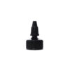 open view 24-410 Black PP Plastic Twist Top Cap with HIS Liner for LDPE Bottle