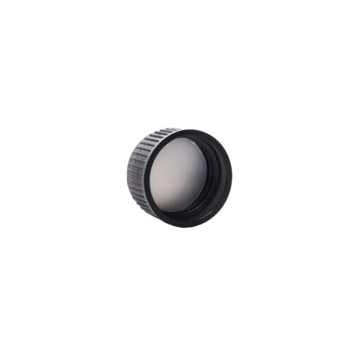 liner view 24-410 Black PP Plastic Twist Top Cap with HIS Liner for LDPE Bottle