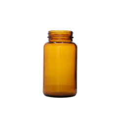 300cc Amber Glass Wide Mouth Packer Bottles with 53-400 Neck Finish