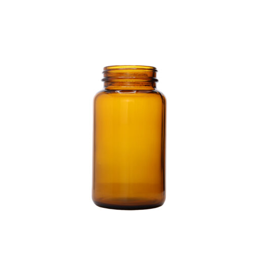300cc Amber Glass Wide Mouth Packer Bottles with 53-400 Neck Finish