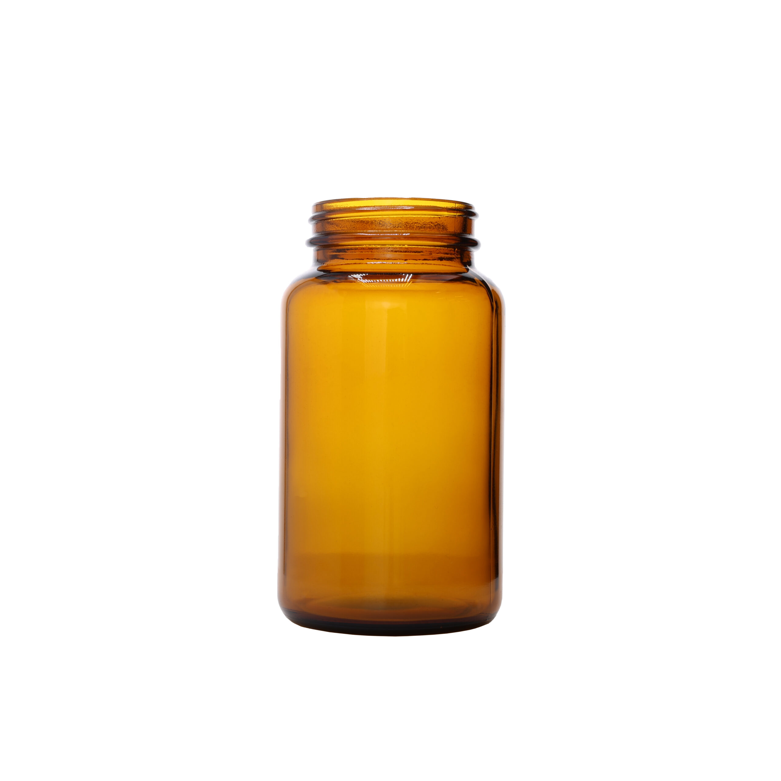 R0405330004-12 300cc Amber Glass Wide Mouth Packer Bottles with 53-400 Neck Finish