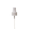 24-410 White PP Plastic Ribbed Skirt Fine-Mist Sprayer with 100mm Dip Tube - view without cap