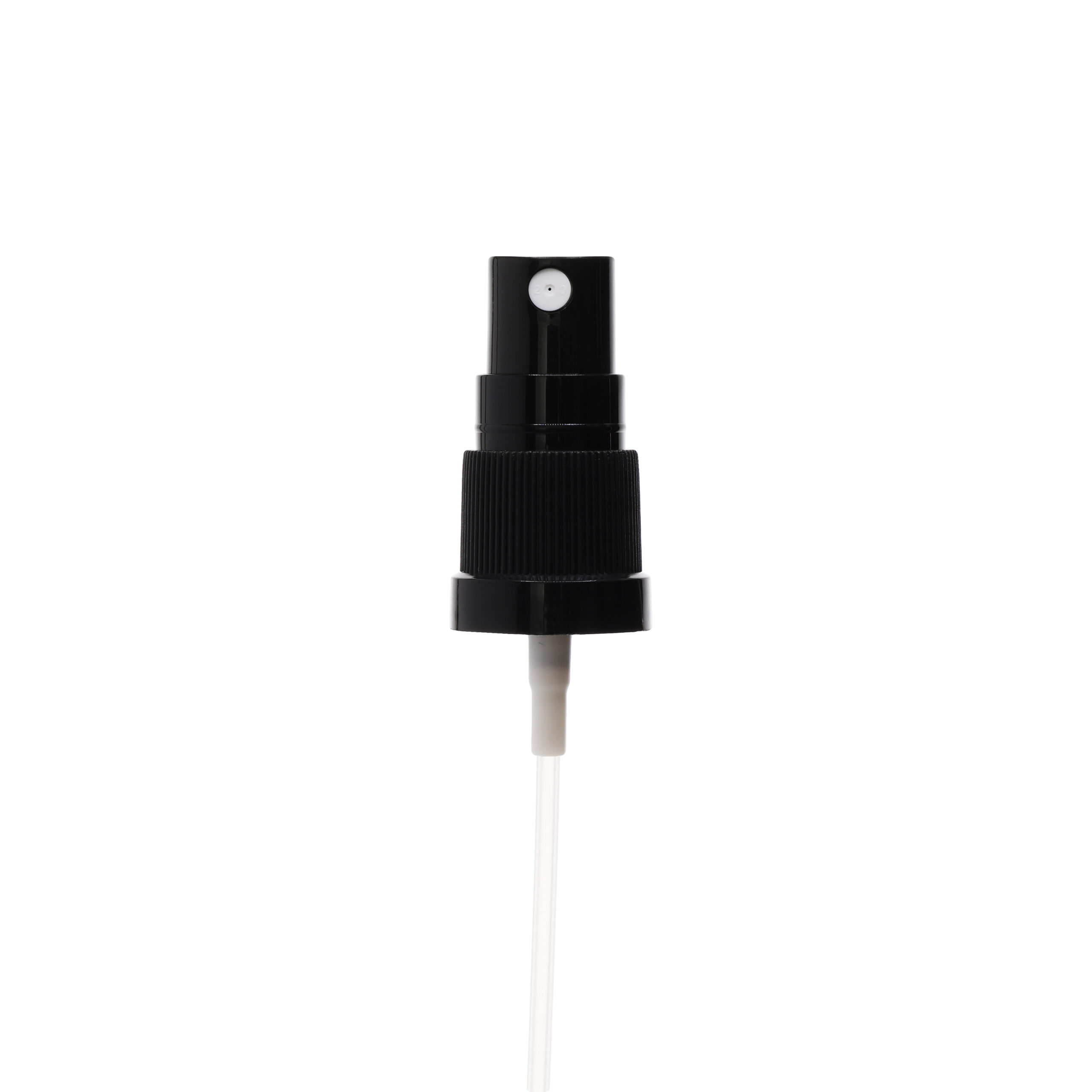 PB1051811003_2 18-410 Black PP Plastic Ribbed Skirt Fine-Mist Sprayer with 110mm Dip Tube - view without cap