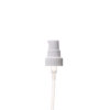 22-400 White Smooth Skirt Treatment Pump with 115mm Dip Tube and Clear Overcap - view without cap