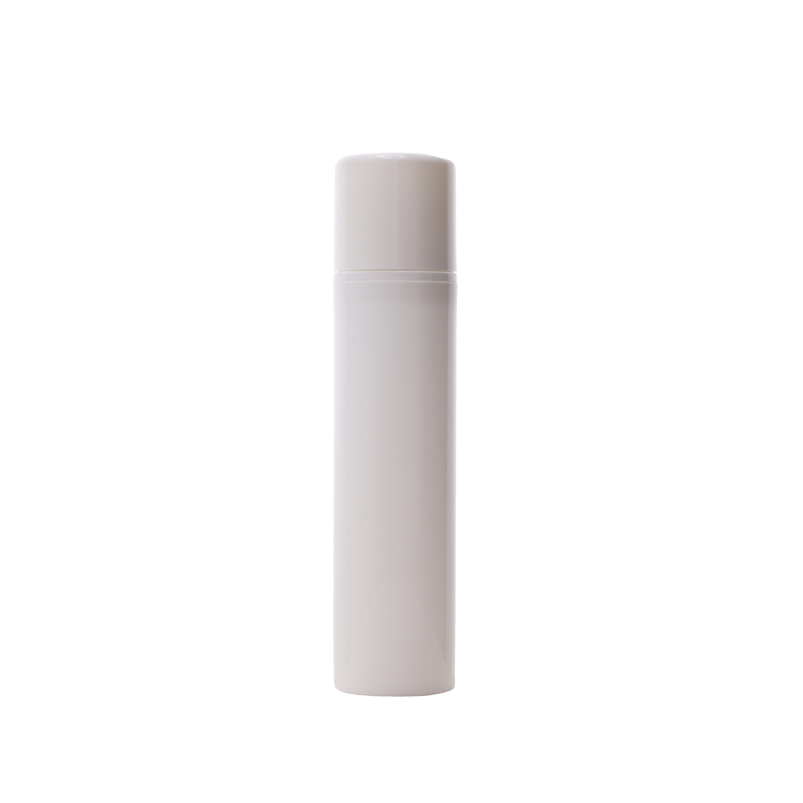 50ml White PP Plastic Airless Bottles with 32mm White Airless Pump & Overcap - closed