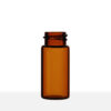 18-400 Neck Finish 2 1/3 Dram Amber Borosilicate Glass Vial side view