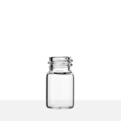 13-425 Neck Finish 5/8 Dram Clear Borosilicate Glass Vial side view