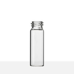 13-425 Neck Finish 1 Dram Clear Borosilicate Glass Vial side view