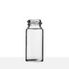 18-400 Neck Finish 2 1/3 Dram Clear Borosilicate Glass Vial side view