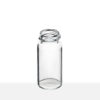 18-400 Neck Finish 2 1/3 Dram Clear Borosilicate Glass Vial tilt view