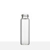 18-400 Neck Finish 4 Dram Clear Borosilicate Glass Vial side view