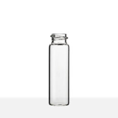 18-400 Neck Finish 4 Dram Clear Borosilicate Glass Vial side view