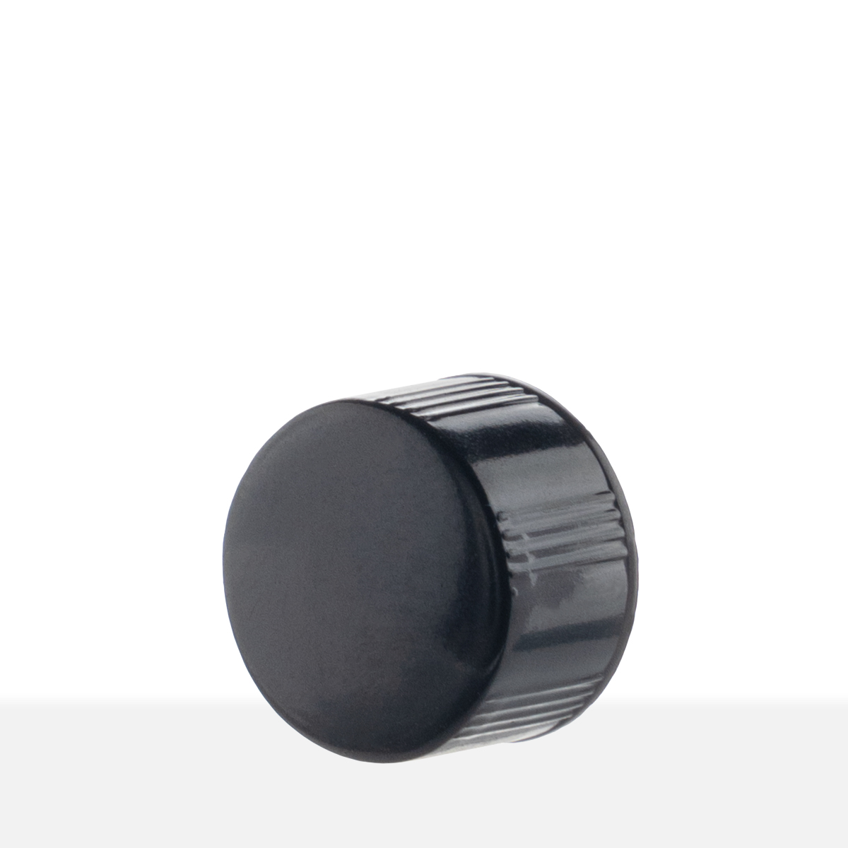 FHCBPN13425_angled 13-425 Black Phenolic Taperseal Cap side view